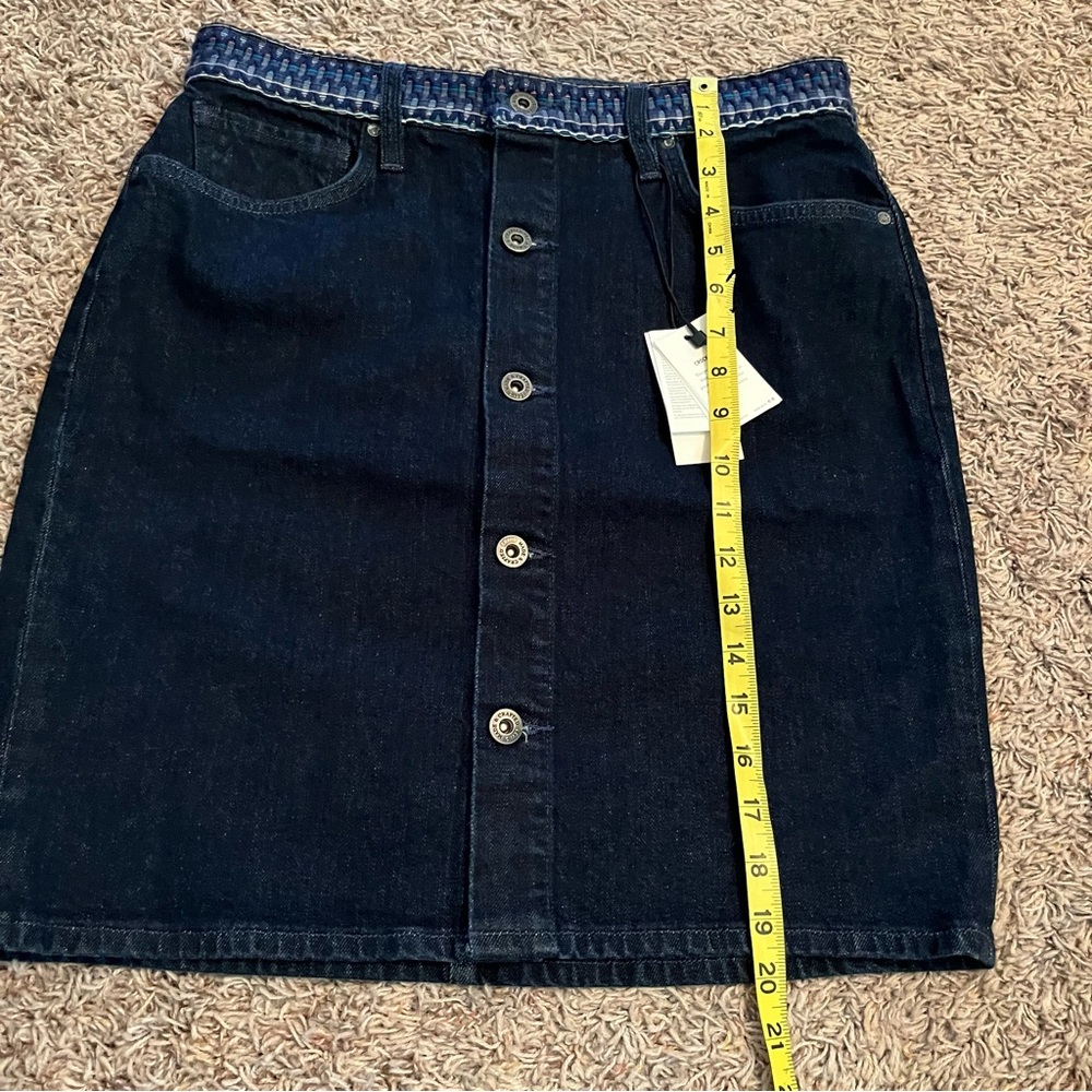 NWT LEVI’S Made & Crafted High-Rise Skirt in Sky Rinse Sz 30 Button Front - Picture 14 of 15